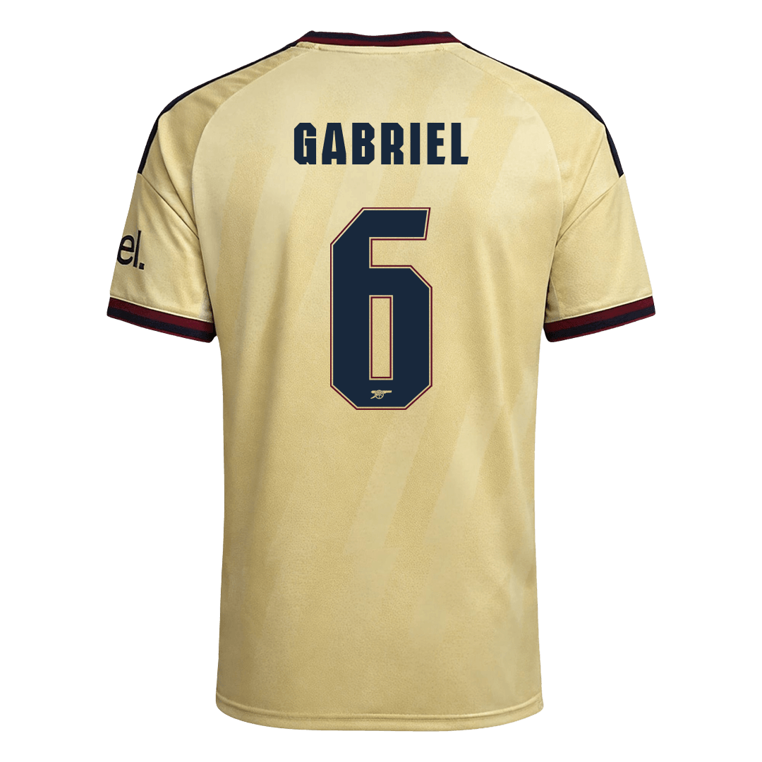 GABRIEL #6 Arsenal Third Away Match Jersey Player Version 2026/27 (back view)