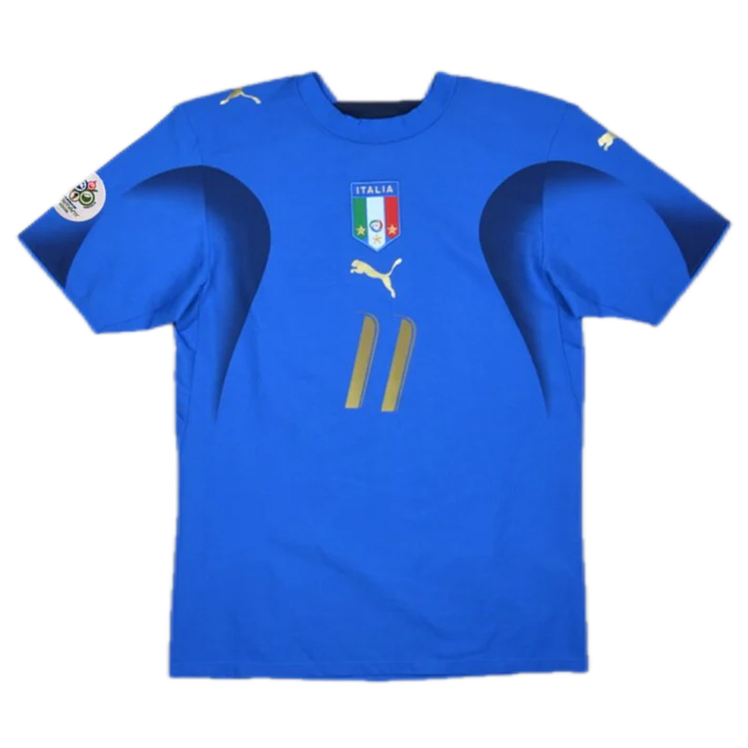 GILARDINO #11 Retro Italy Home Jersey World Cup 2006 (back view)