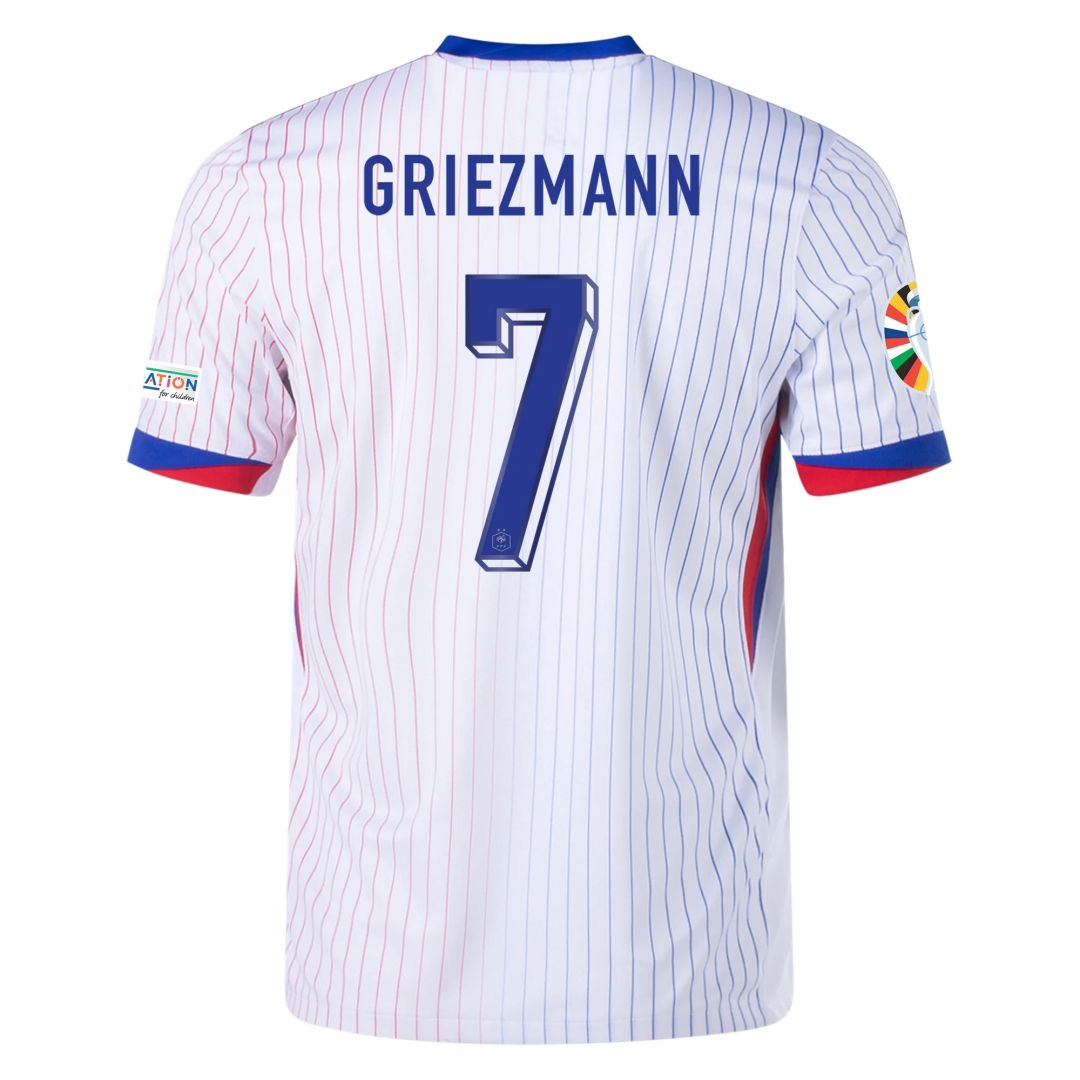 GRIEZMANN #7 France Away Jersey Euro 2024