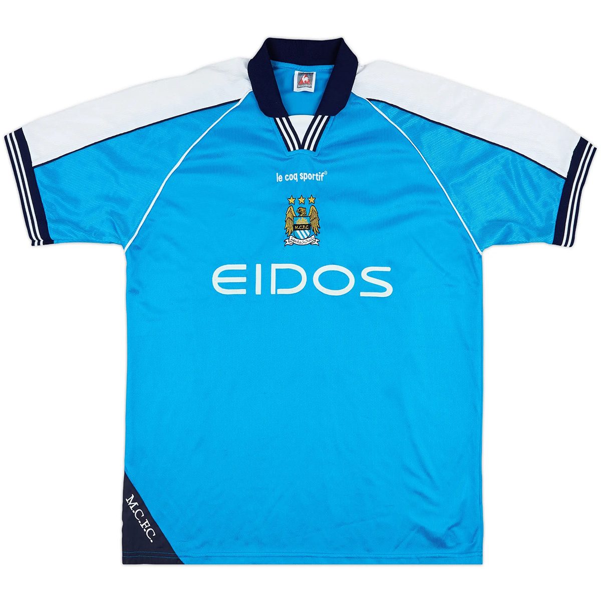 Haaland #15 Retro Manchester City Home Jersey 1999/01 (back view)
