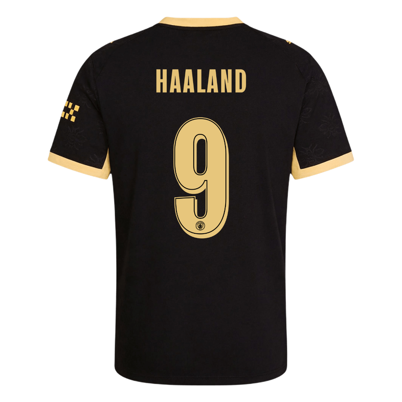 HAALAND #9 Manchester City Away Match Jersey Player Version 2026/27 - UCL Font