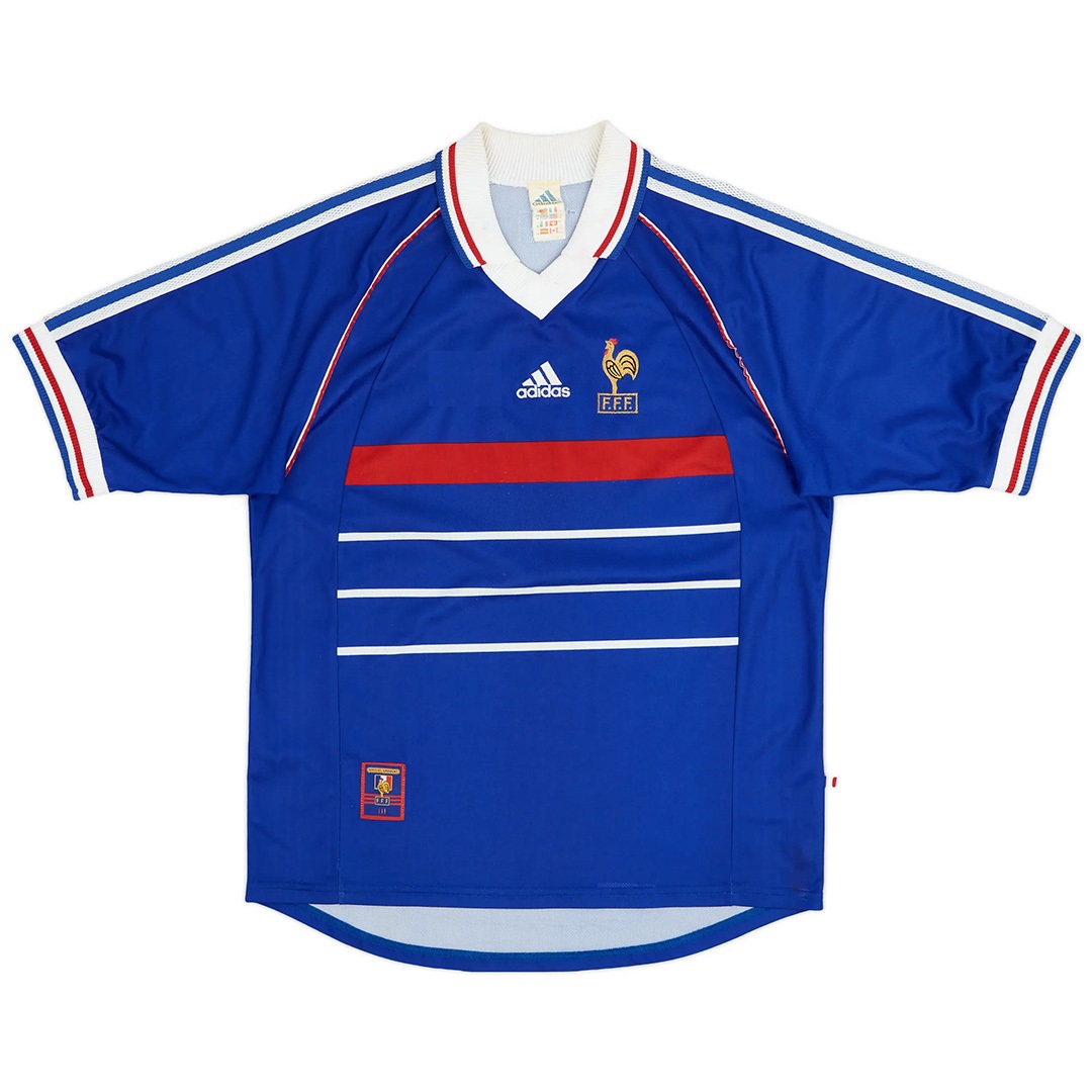HENRY #12 Retro France Home Jersey World Cup 1998 (back view)
