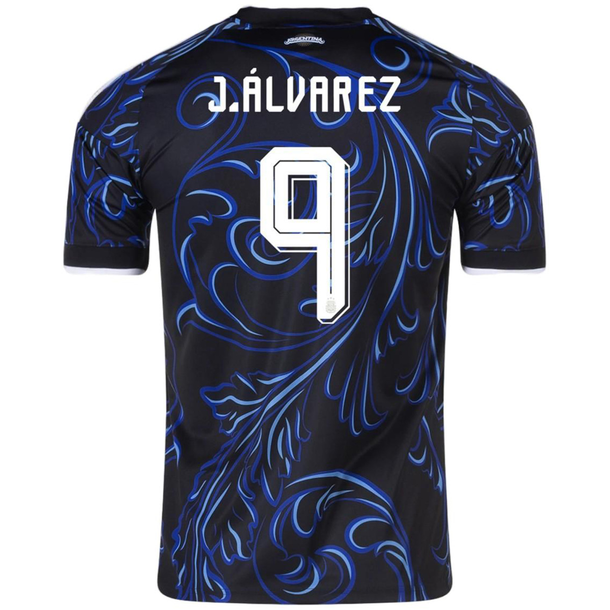 J.ÁLVAREZ #9 Argentina Away Jersey World Cup 2026 (back view)