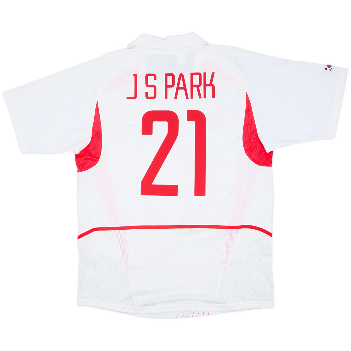 J S Park #21 Retro South Korea Away Jersey World Cup 2002