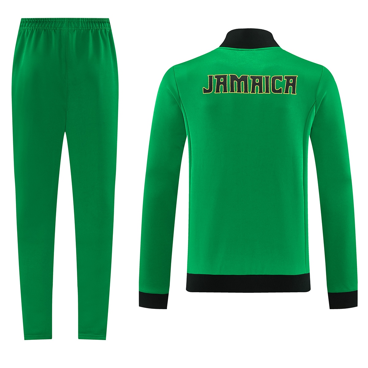 Jamaica Training Tracksuit Kit(Jacket+Pants) Green 2026/27 (back view)