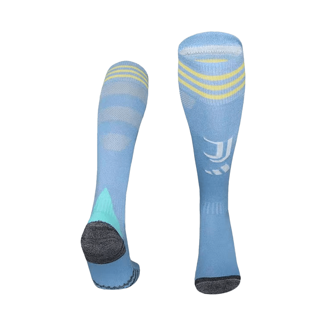 Juventus Away Soccer Socks - Blue 2025/26