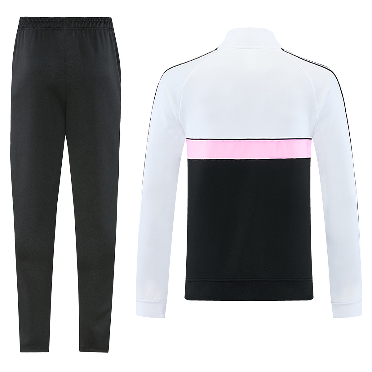 Juventus Training Kit (Jacket+Pants) Black & White 2026/27 (back view)