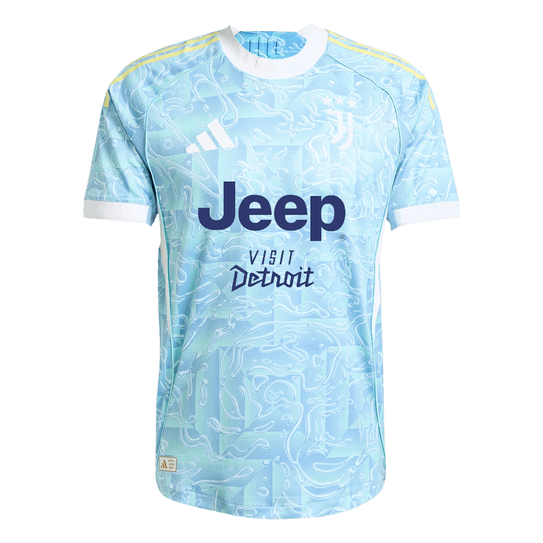 KALULU #15 Juventus Away Match Jersey Player Version 2025/26 (back view)