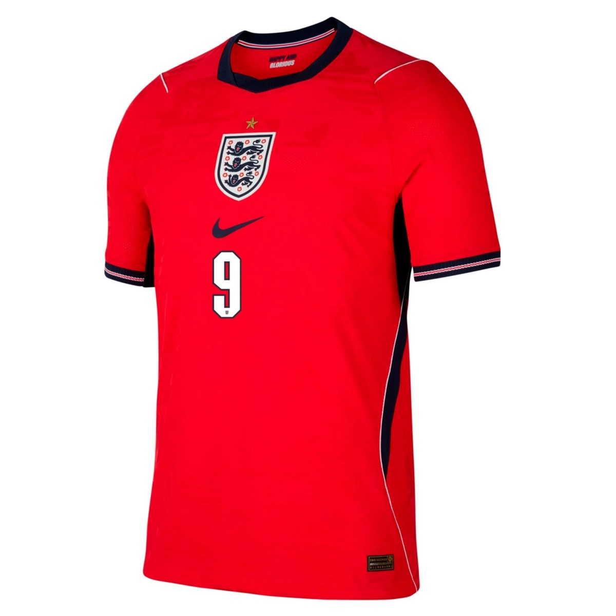 Kane #9 England Away Match Jersey Player Version World Cup 2026 (back view)