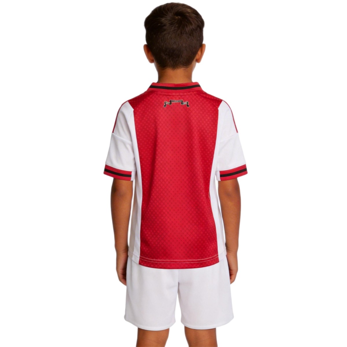 Kids Ajax Home Jersey Kit 2025/26 (back view)