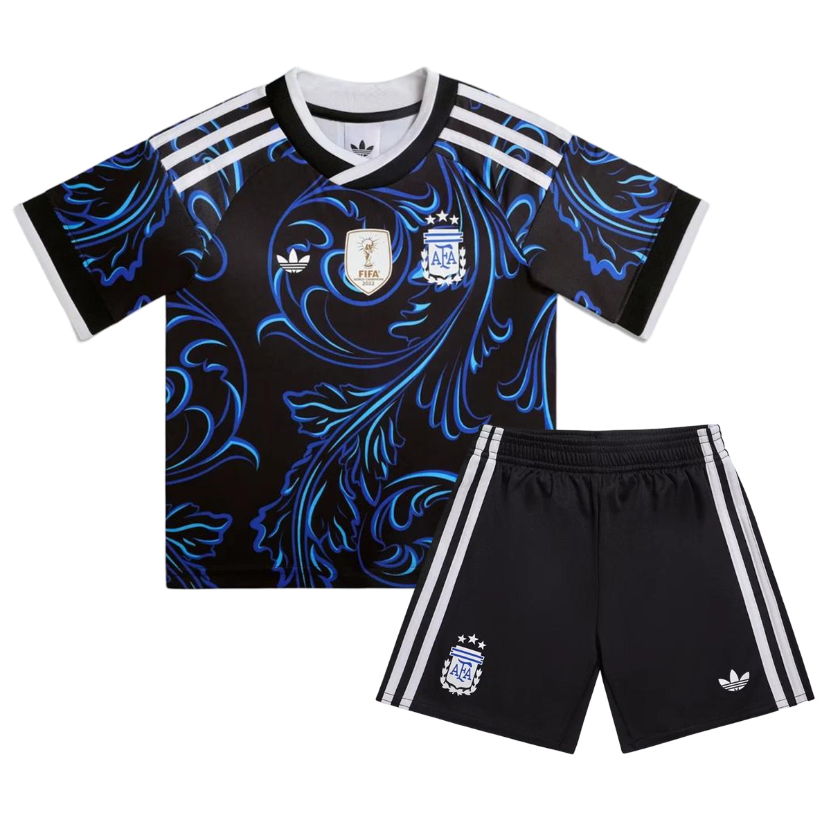 Kids Argentina Away Jersey Kit World Cup 2026 (back view)