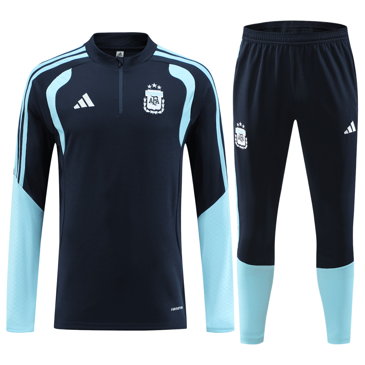 Kids Argentina Zipper Sweatshirt Kit(Top+Pants) Navy 2026