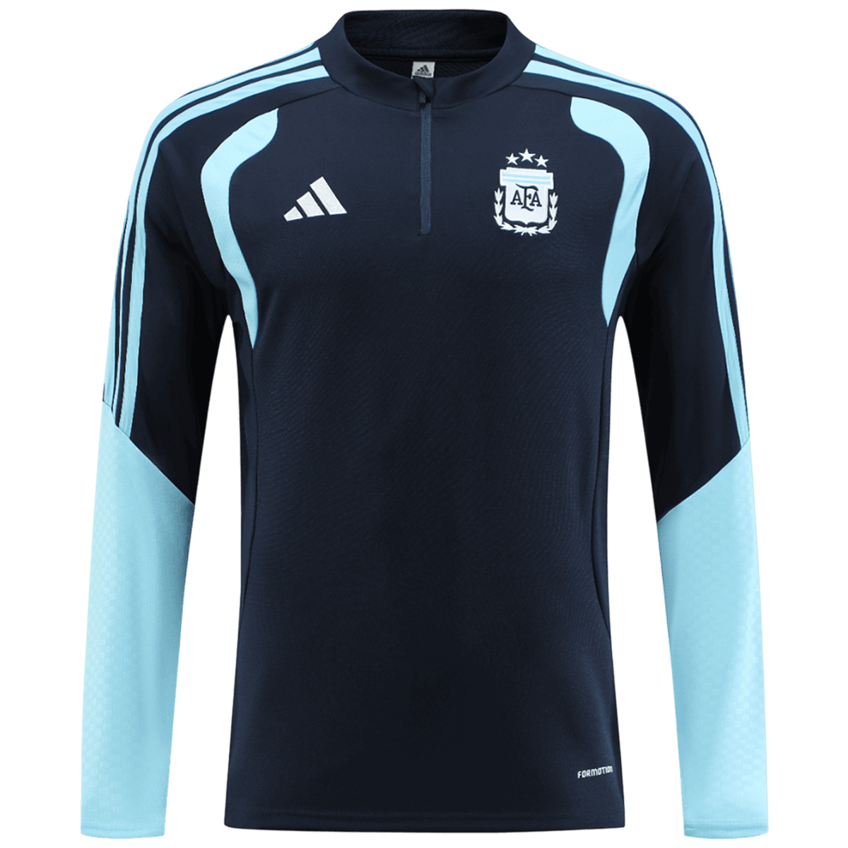 Kids Argentina Zipper Sweatshirt Kit(Top+Pants) Navy 2026 (back view)
