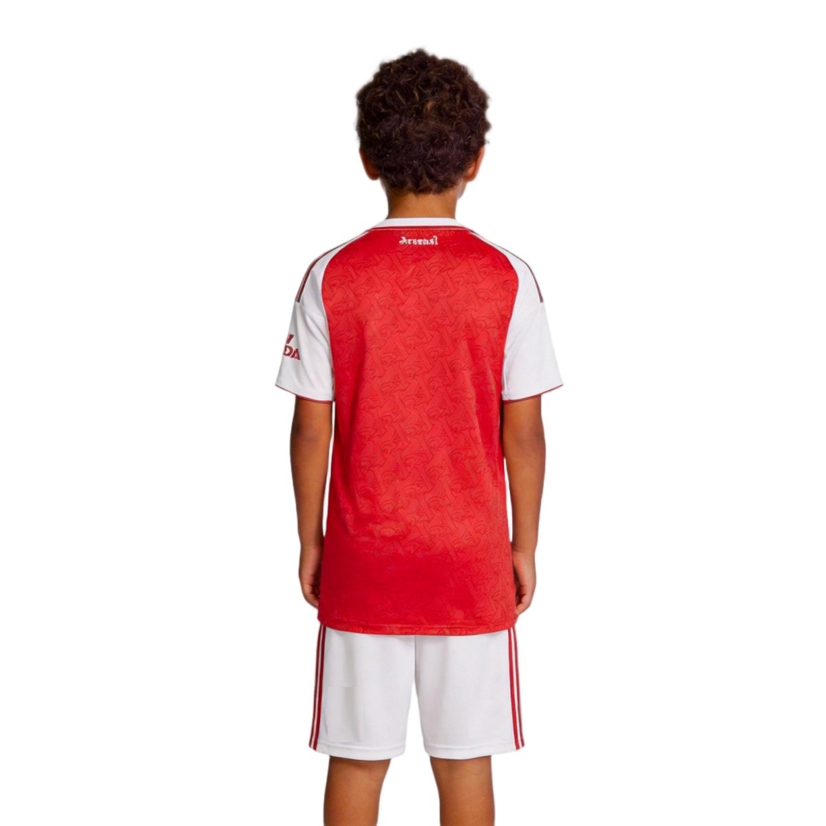 Kids Arsenal Home Jersey Kit 2025/26 (back view)