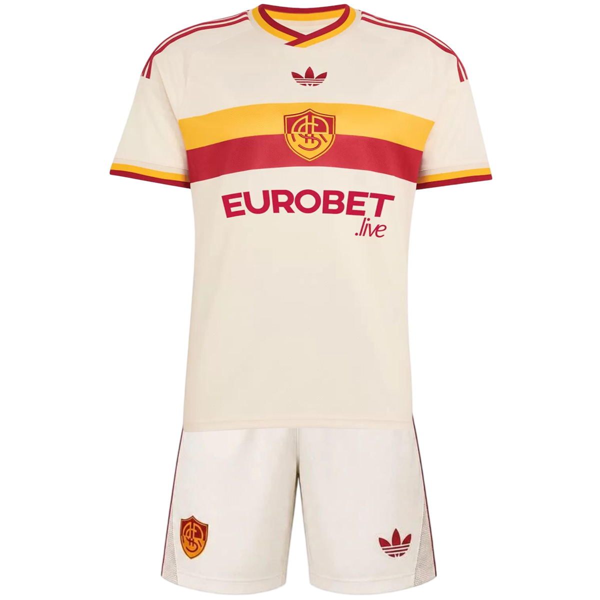 Kids AS Roma Away Jersey Kit 2026/27 (back view)