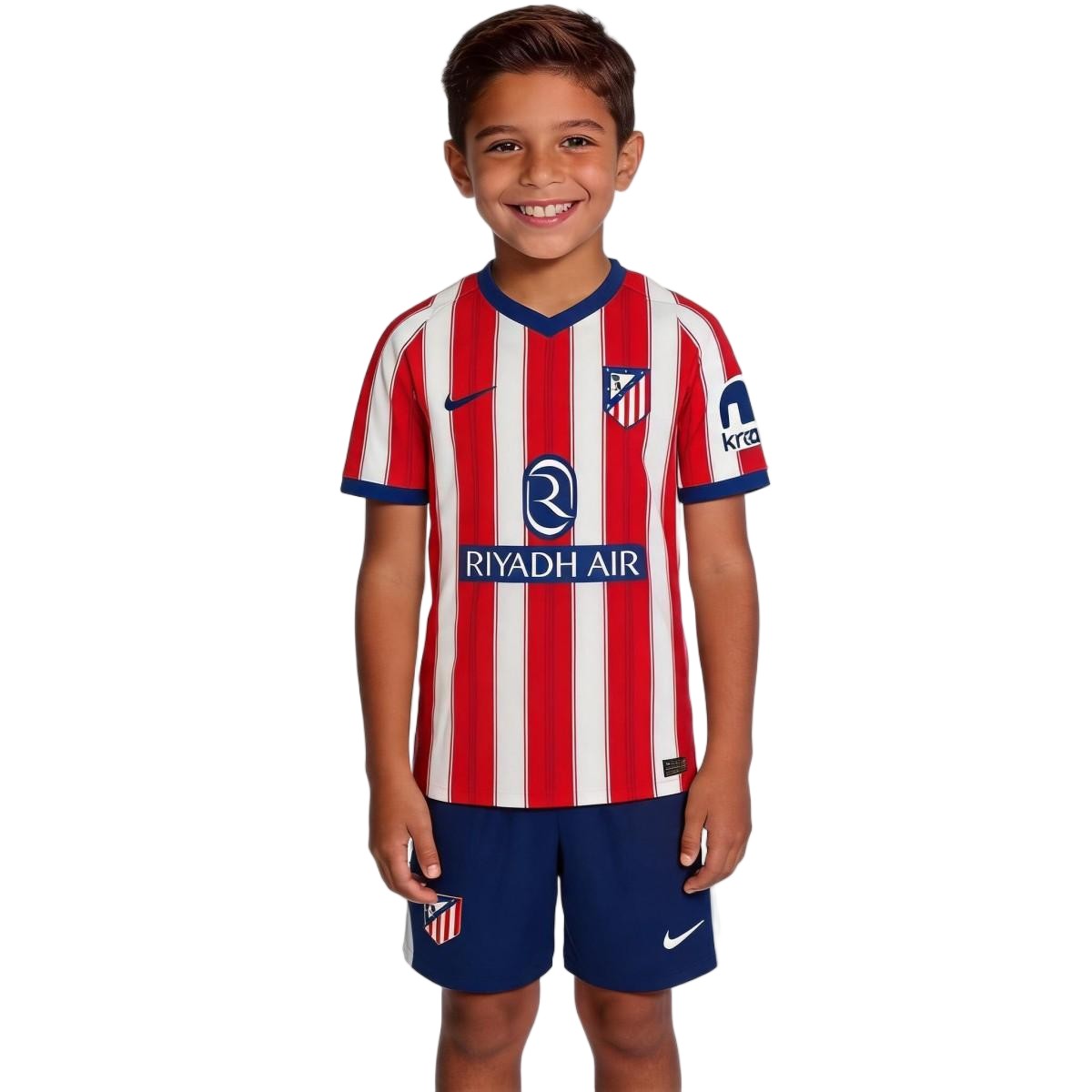 Kids Atletico Madrid Home Jersey Kit 2026/27