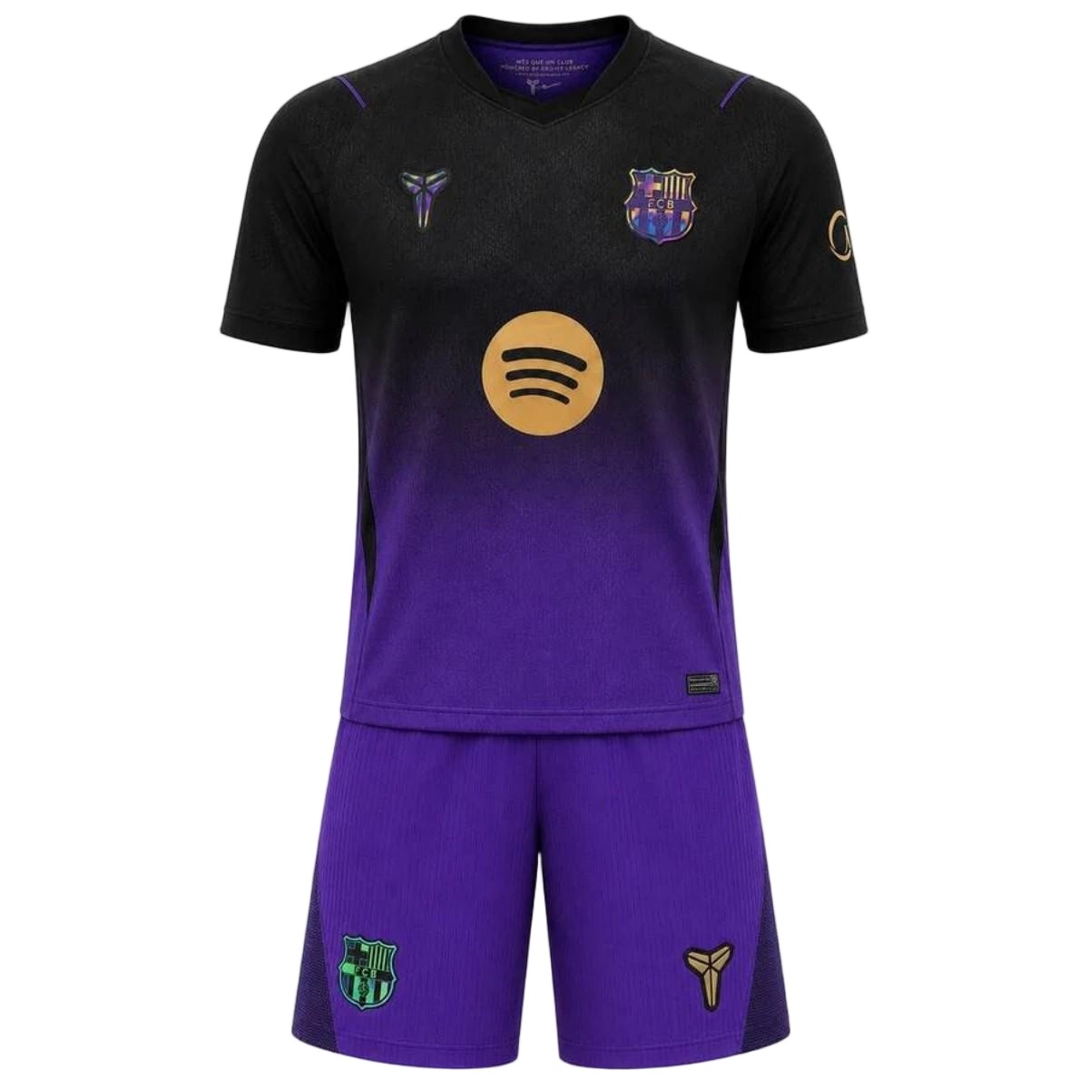 Kids Barcelona Away Jersey Kit 2026/27 (back view)