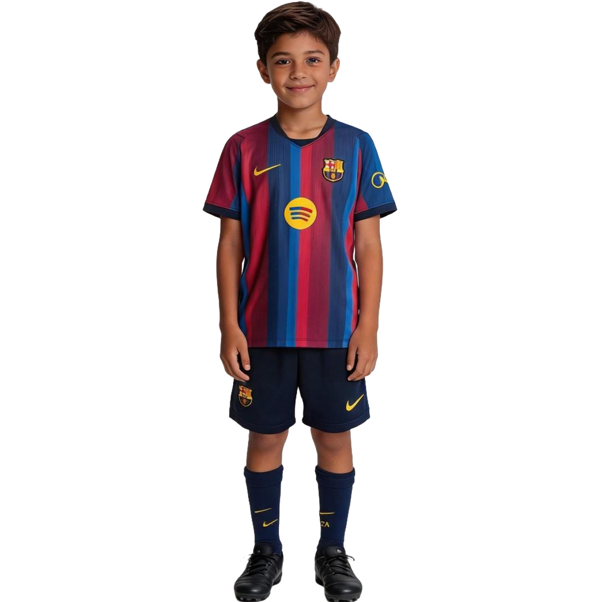 Kids Barcelona Home Jersey Full Kit 2026/27