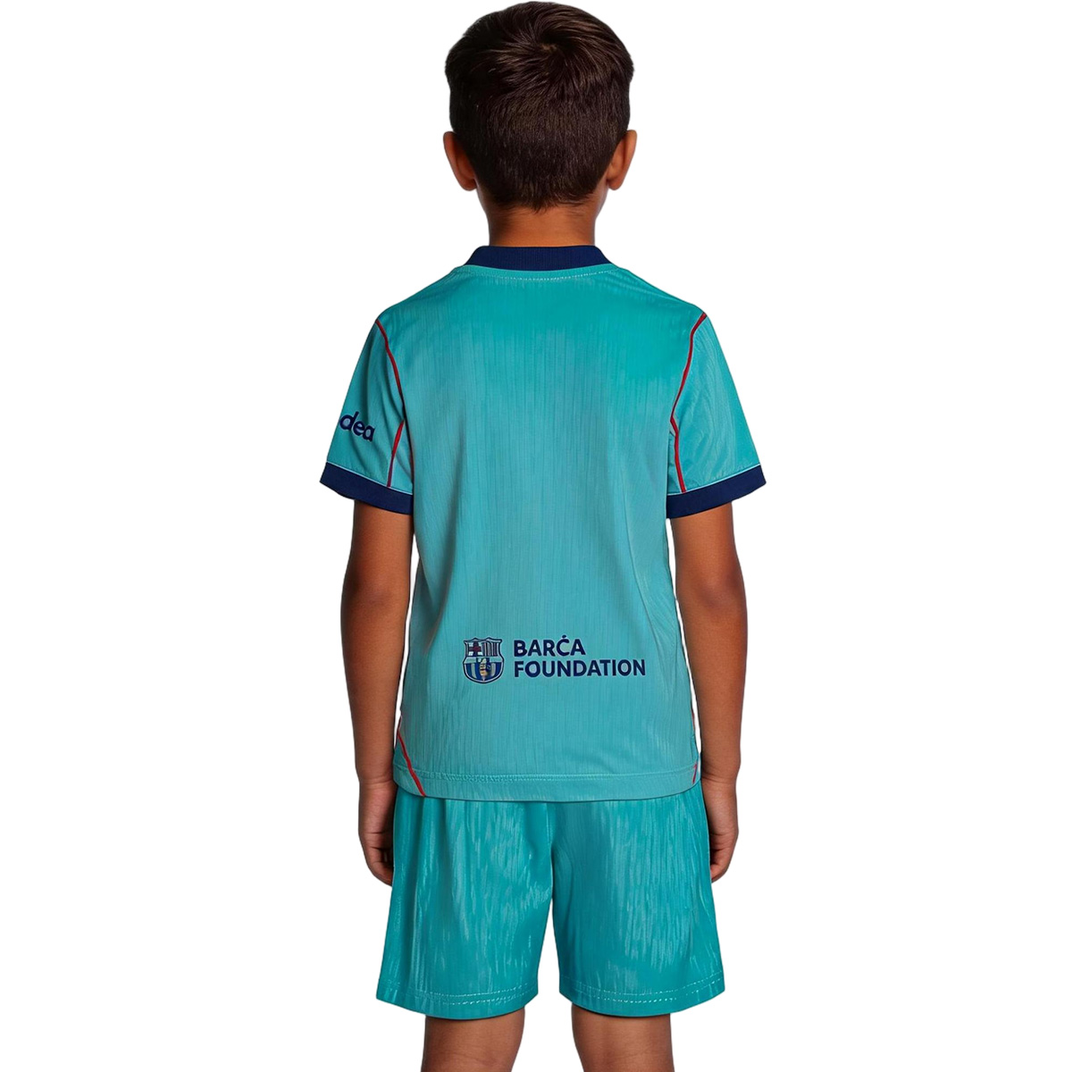 Kids Barcelona Third Match Jersey Kit Player Version 2026/27 (back view)