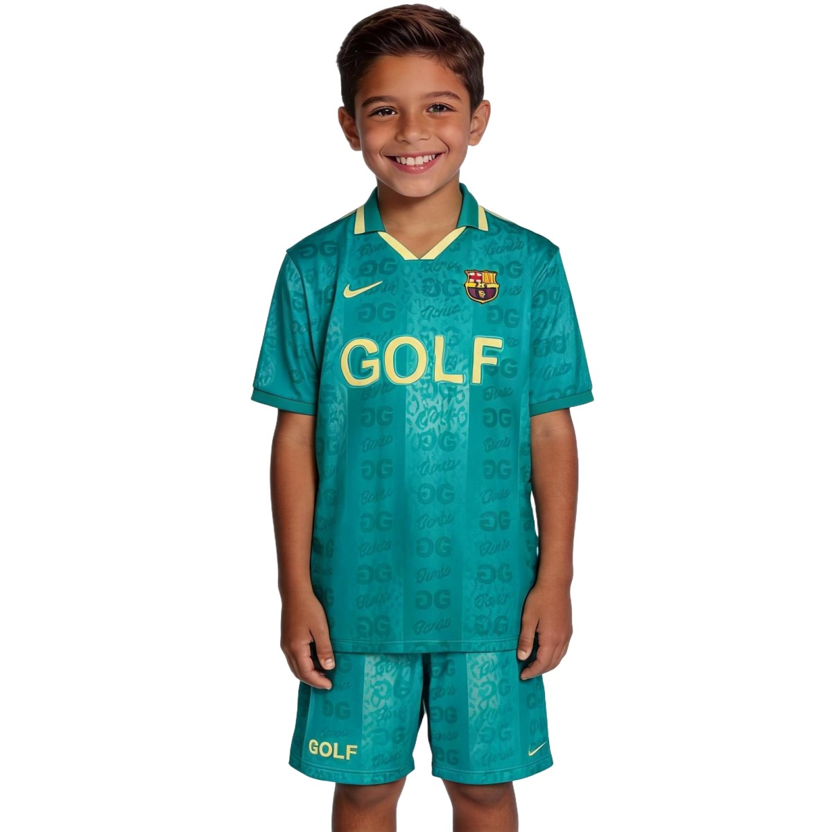 Kids Barcelona x Golf Wang Lifestyle Collection Jersey Kit 2026/27
