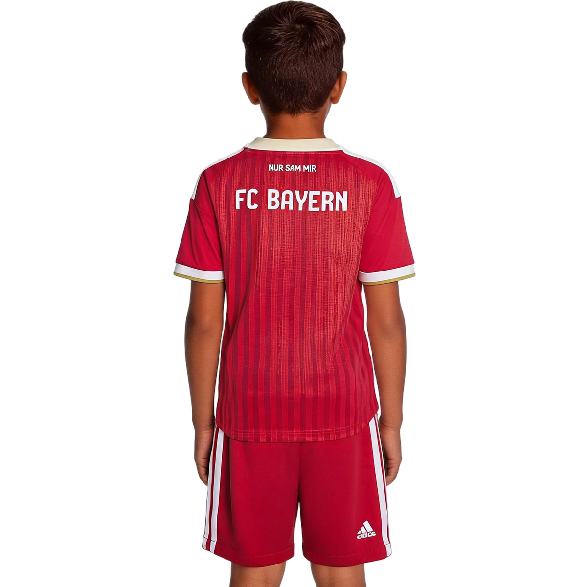 Kids Bayern Munich Home Jersey Kit 2026/27 (back view)