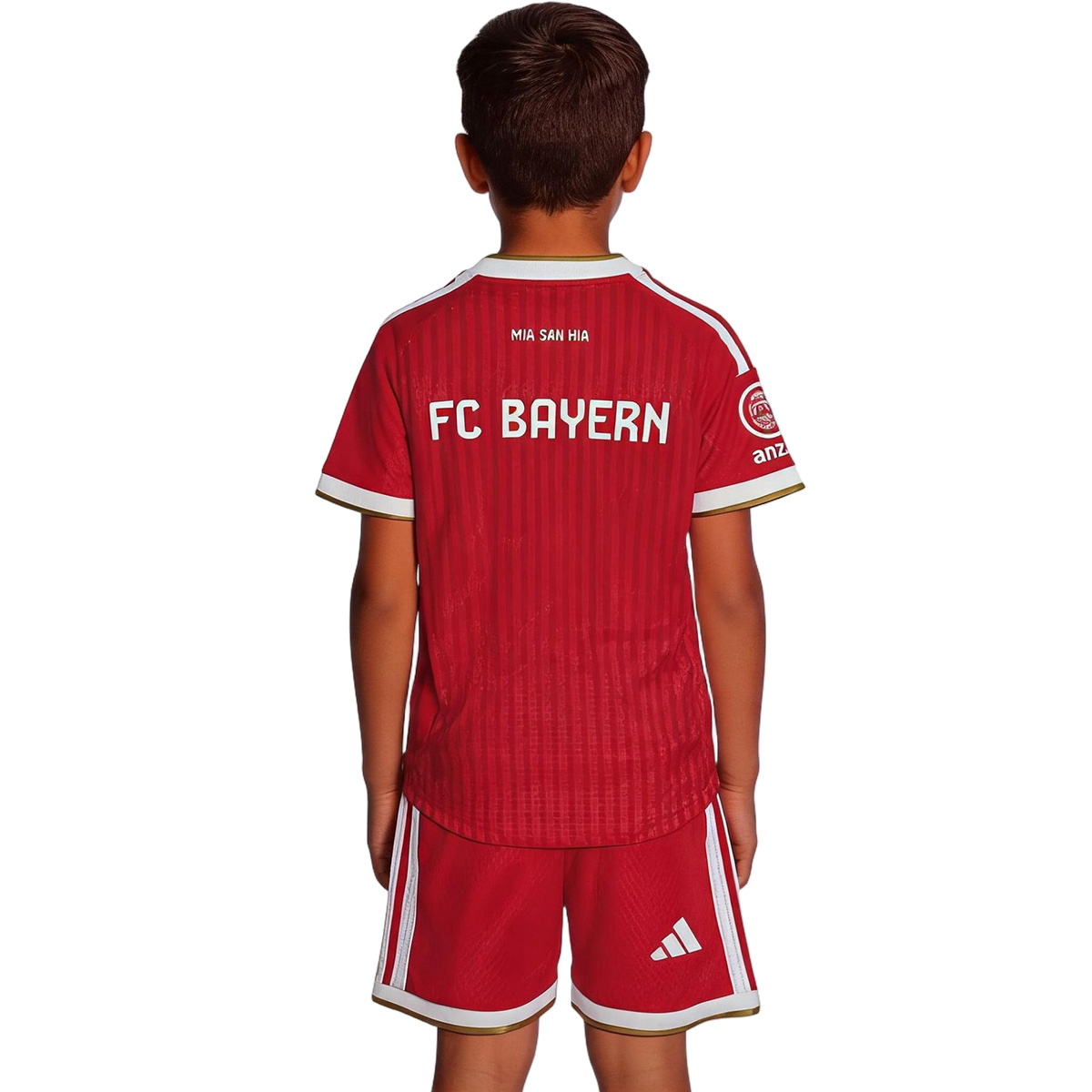 Kids Bayern Munich Home Match Jersey Kit Player Version 2026/27 (back view)