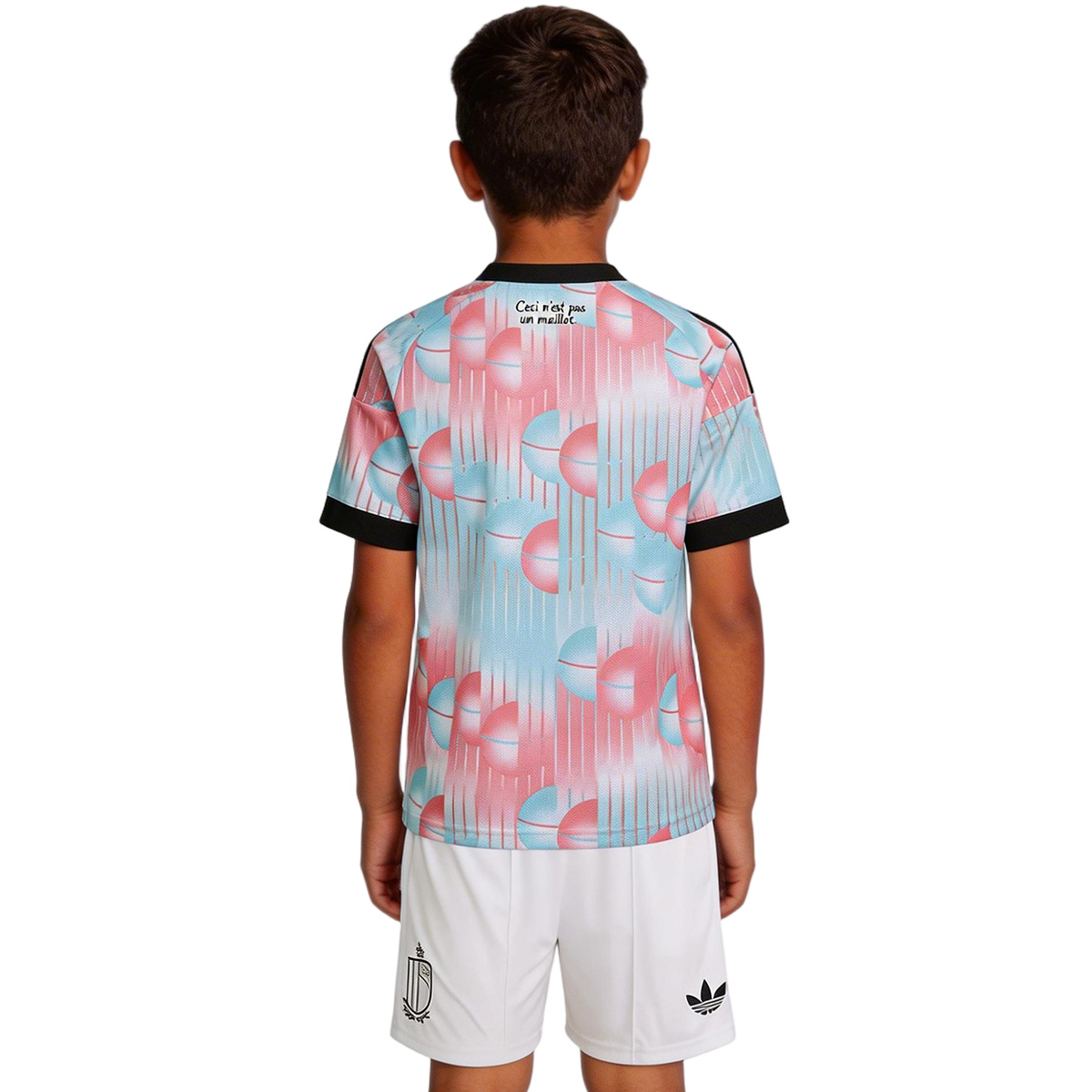 Kids Belgium Away Jersey Kit World Cup 2026 (back view)