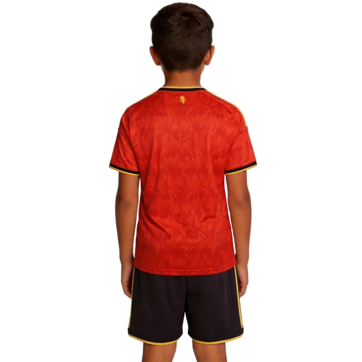 Kids Belgium Home Jersey Kit World Cup 2026 (back view)