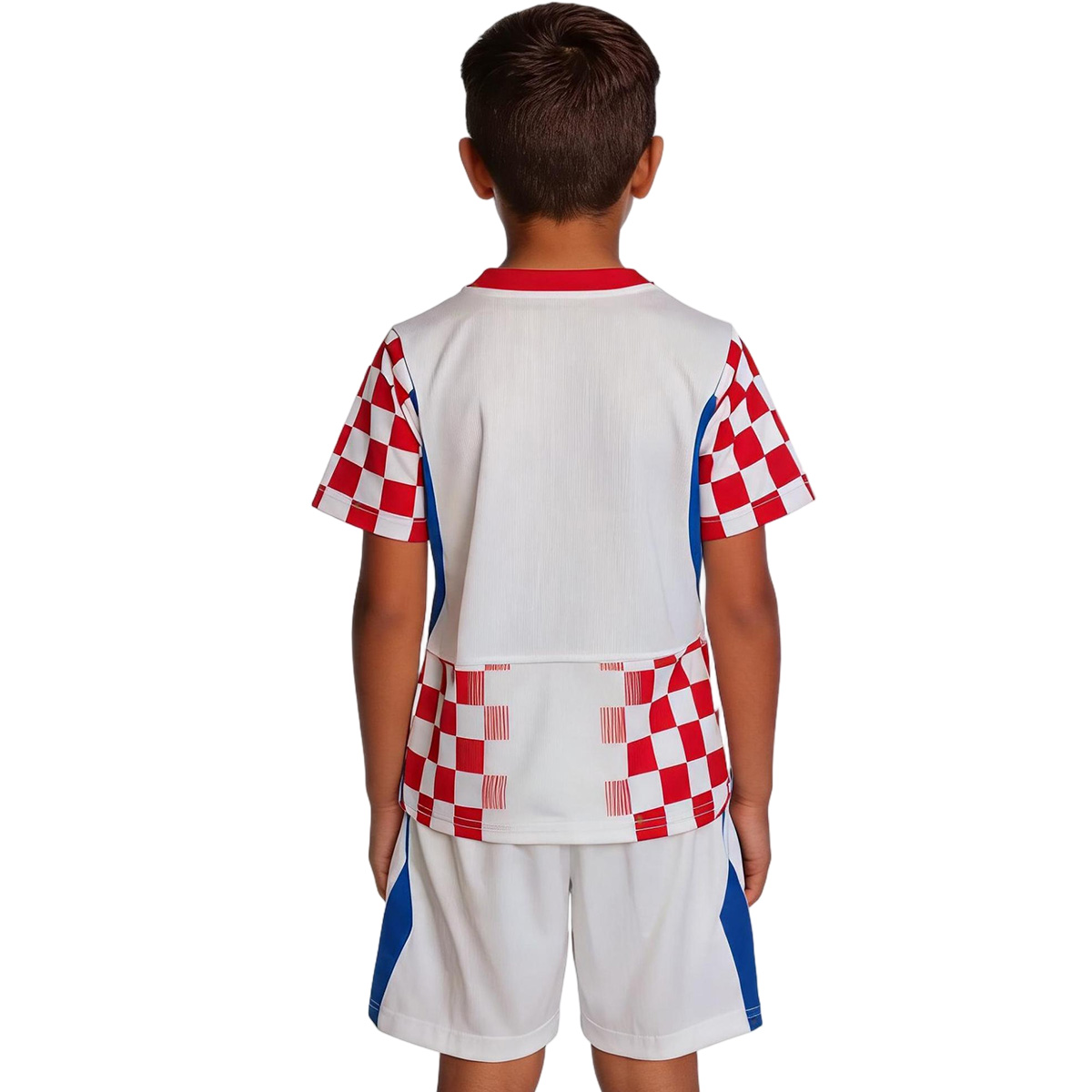 Kids Croatia Home Jersey Kit World Cup 2026 (back view)