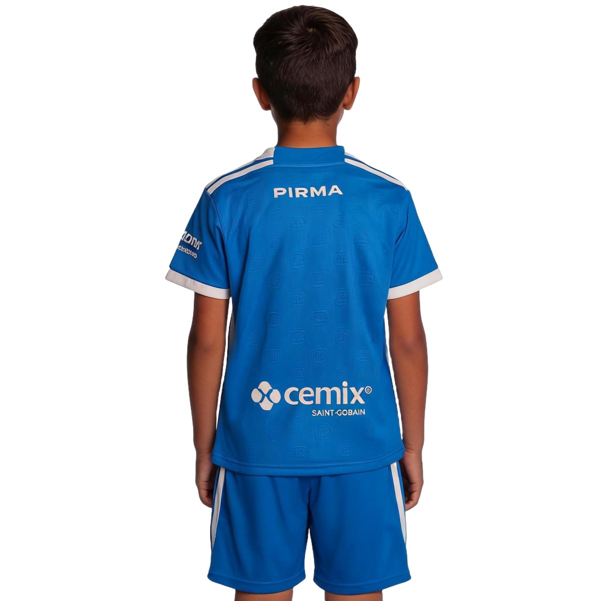 Kids Cruz Azul Home Jersey Kit 2026/27 (back view)