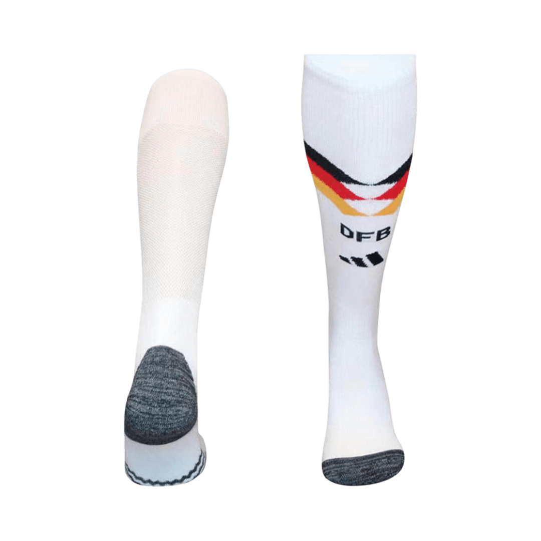 Kids Germany Home Soccer Socks - White 2026