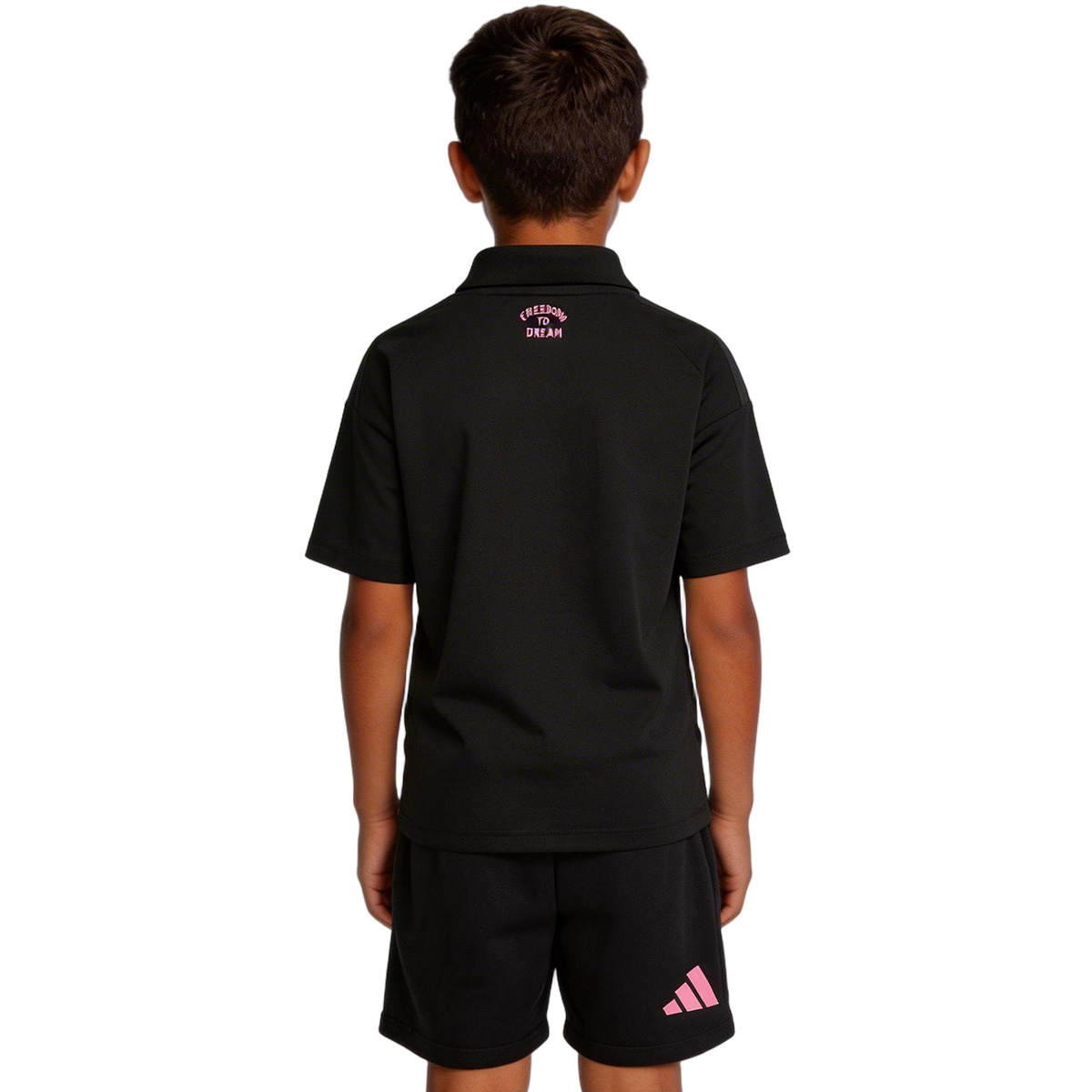 Kids Inter Miami Away Jersey Kit 2026 (back view)