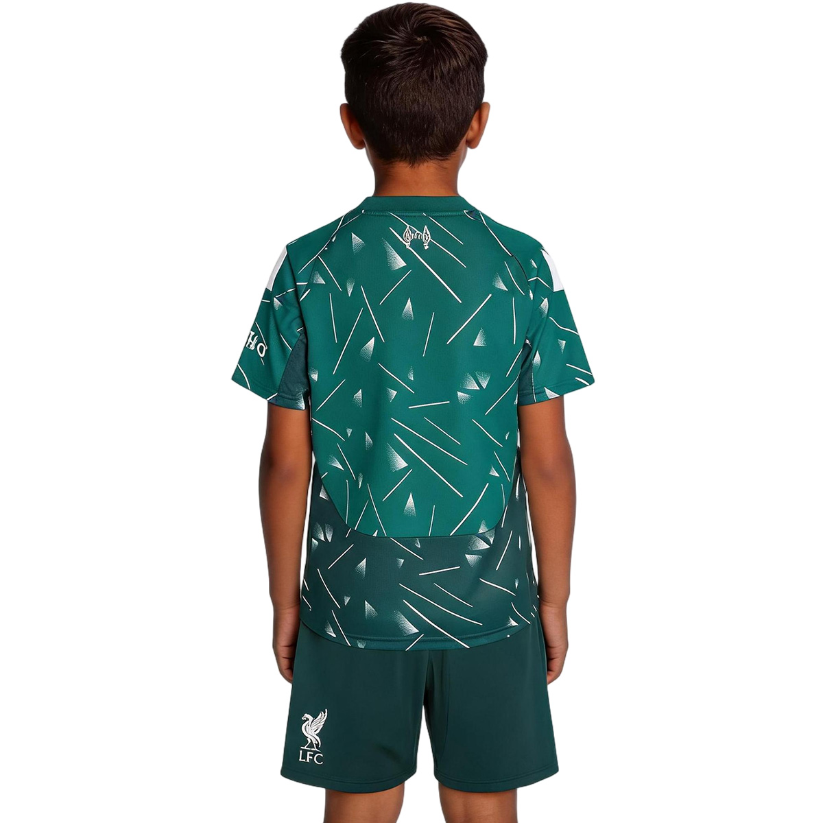 Kids Liverpool Goalkeeper Jersey Kit 2026/27 (back view)