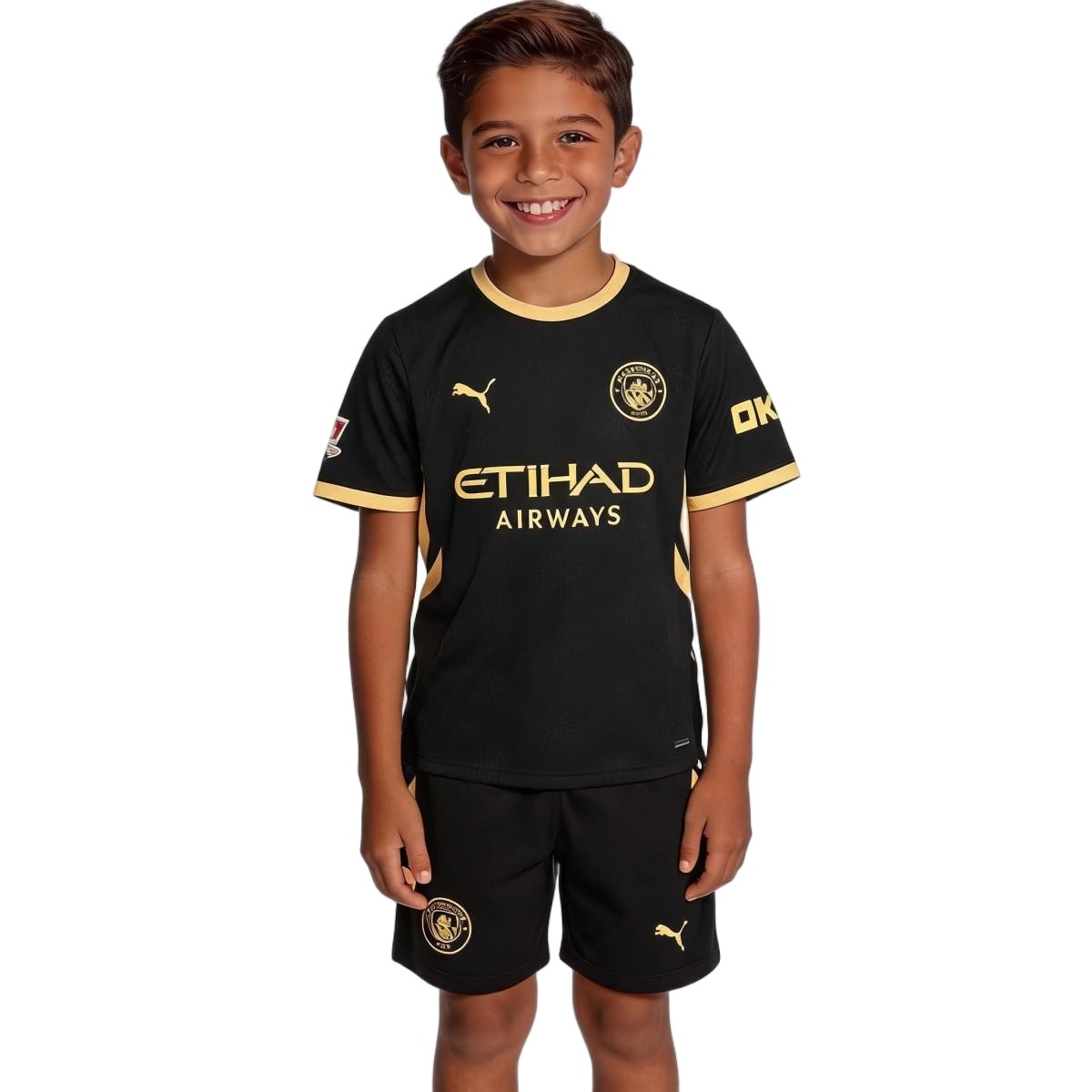 Kids Manchester City Away Jersey Kit 2026/27