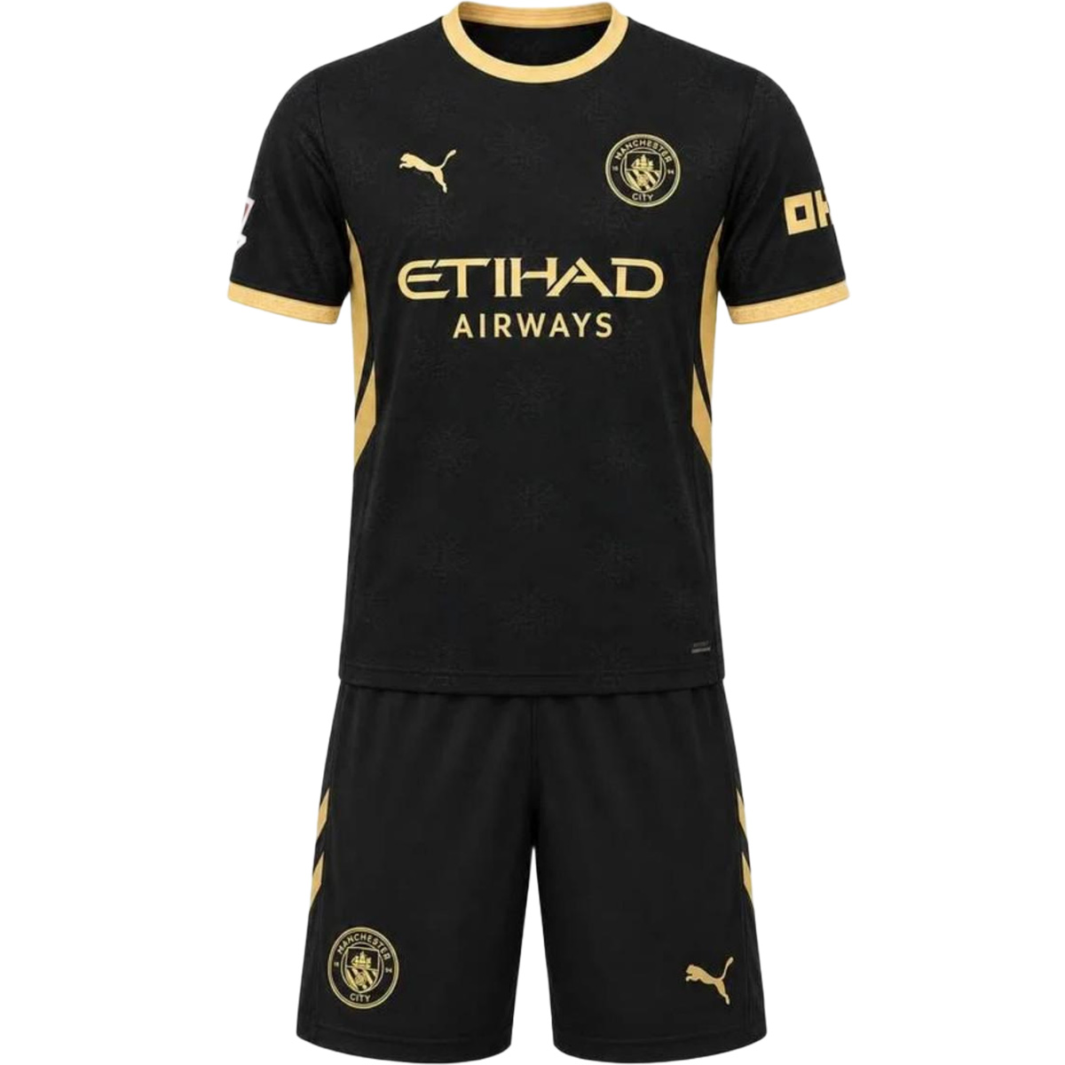 Kids Manchester City Away Jersey Kit 2026/27 (back view)