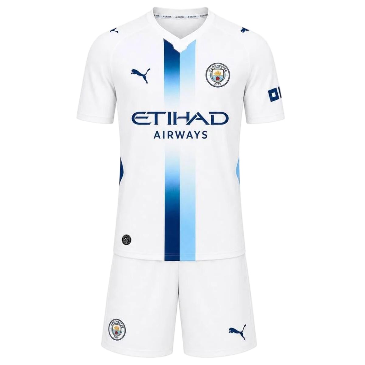 Kids Manchester City Third Jersey Kit 2026/27 (back view)