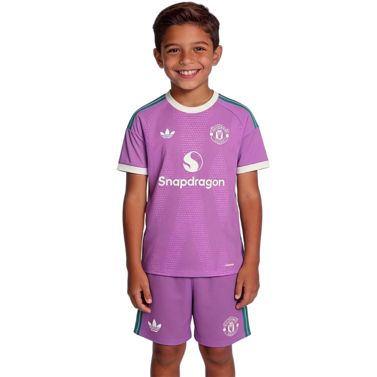 Kids Manchester United Goalkeeper Jersey Kit 2026/27