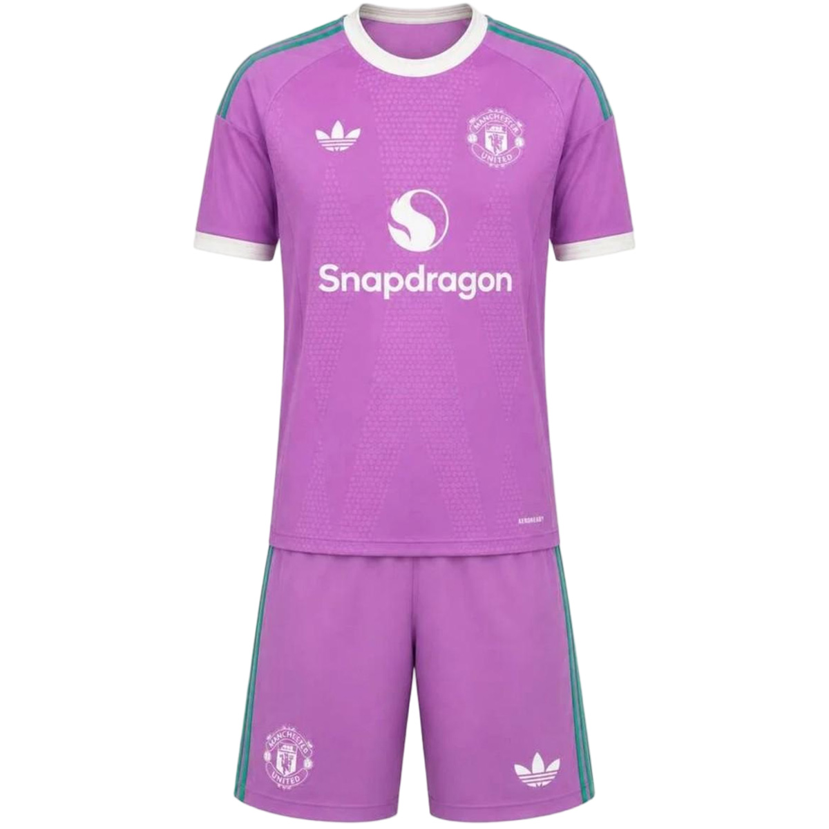 Kids Manchester United Goalkeeper Jersey Kit 2026/27 (back view)
