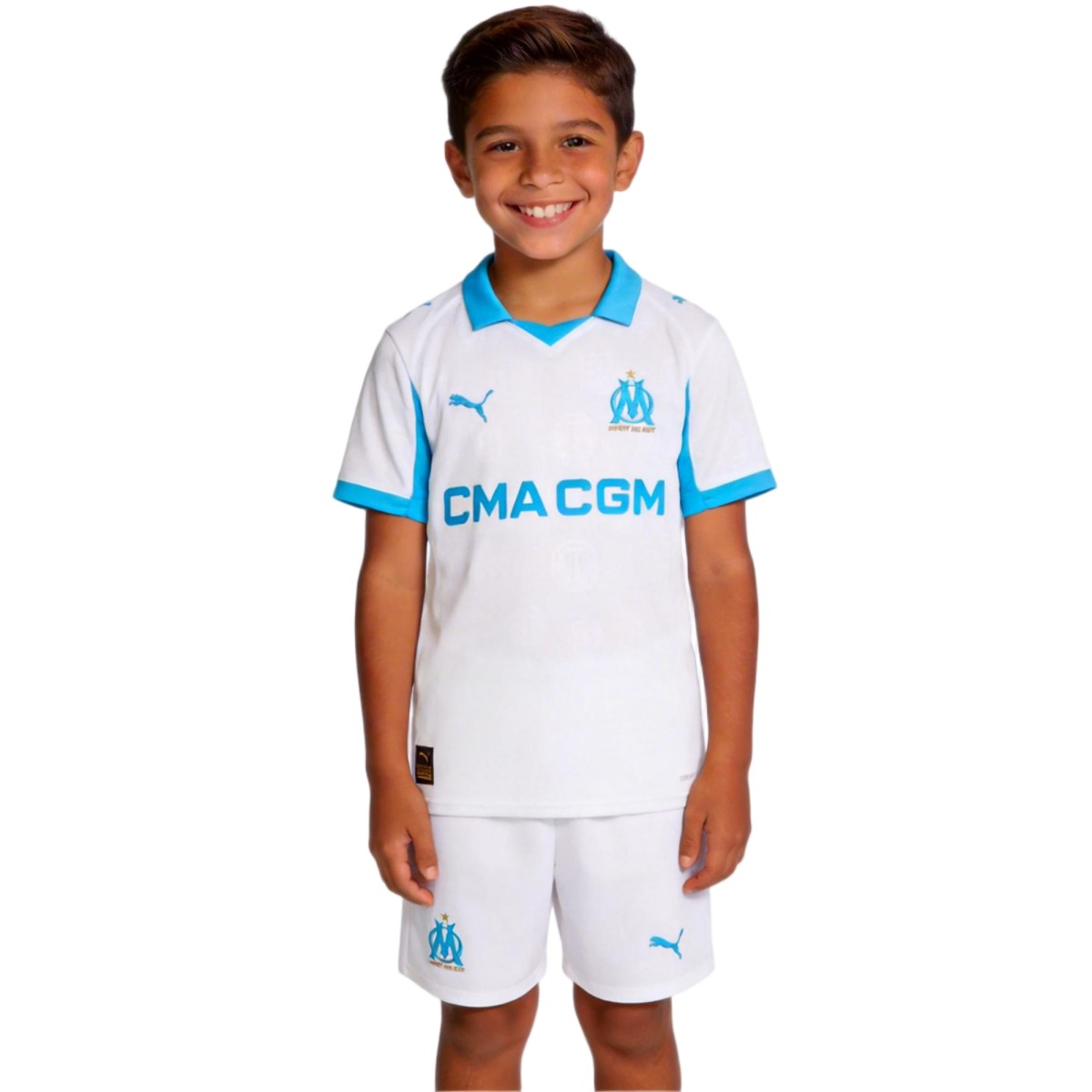 Kids Marseille Home Jersey Kit 2025/26