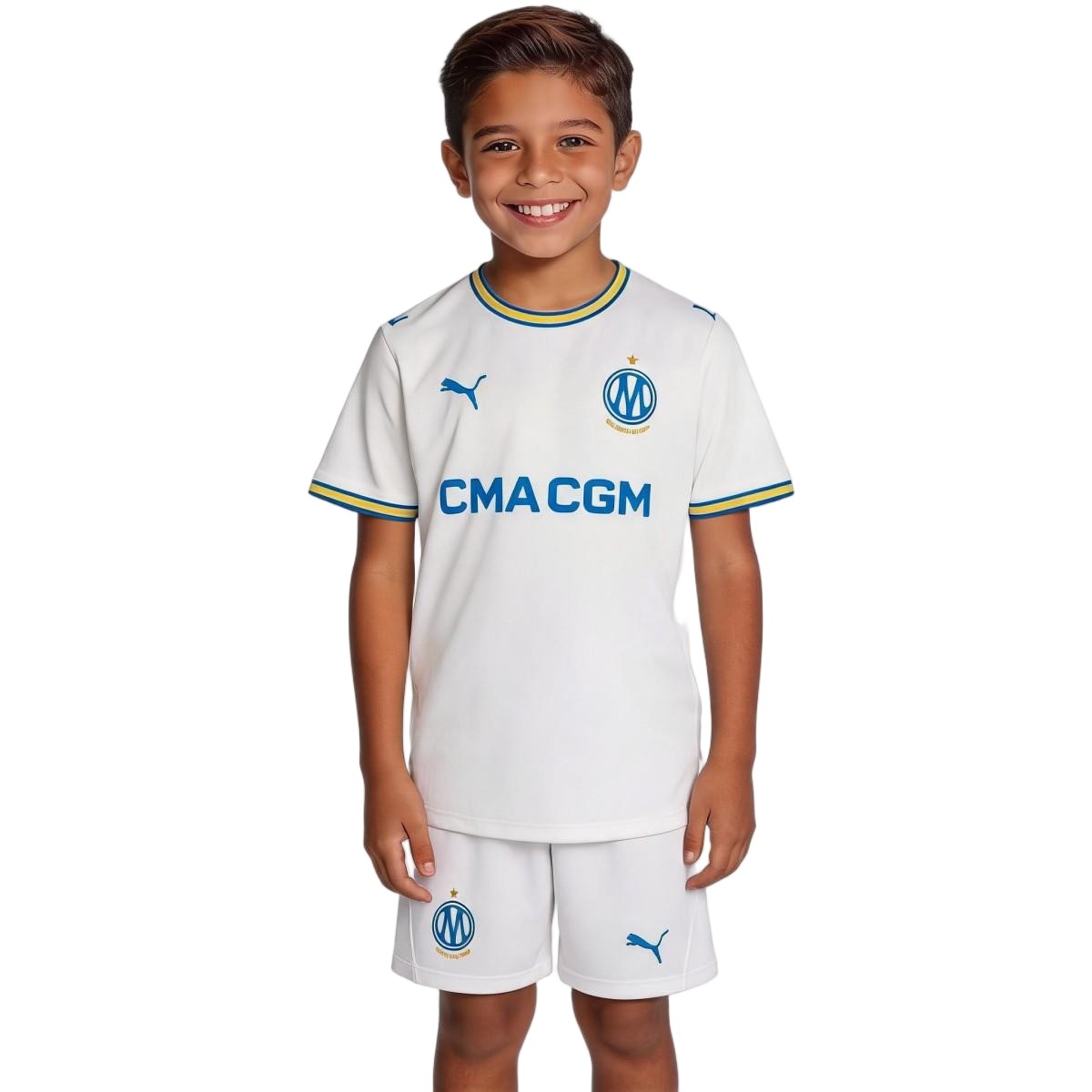 Kids Marseille Home Jersey Kit 2026/27