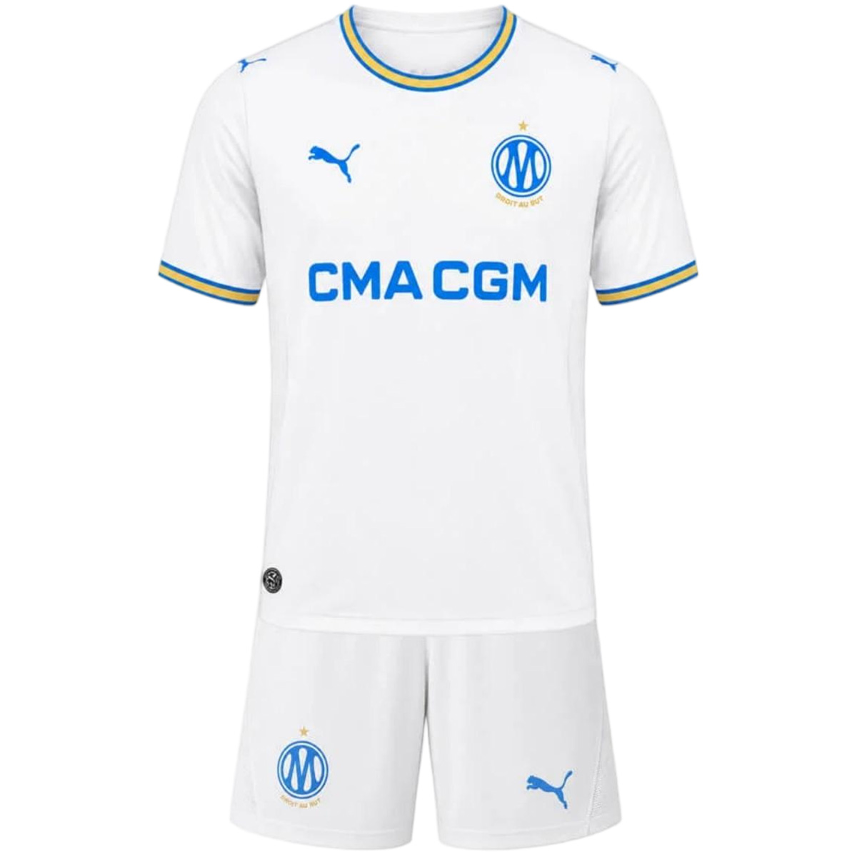 Kids Marseille Home Jersey Kit 2026/27 (back view)