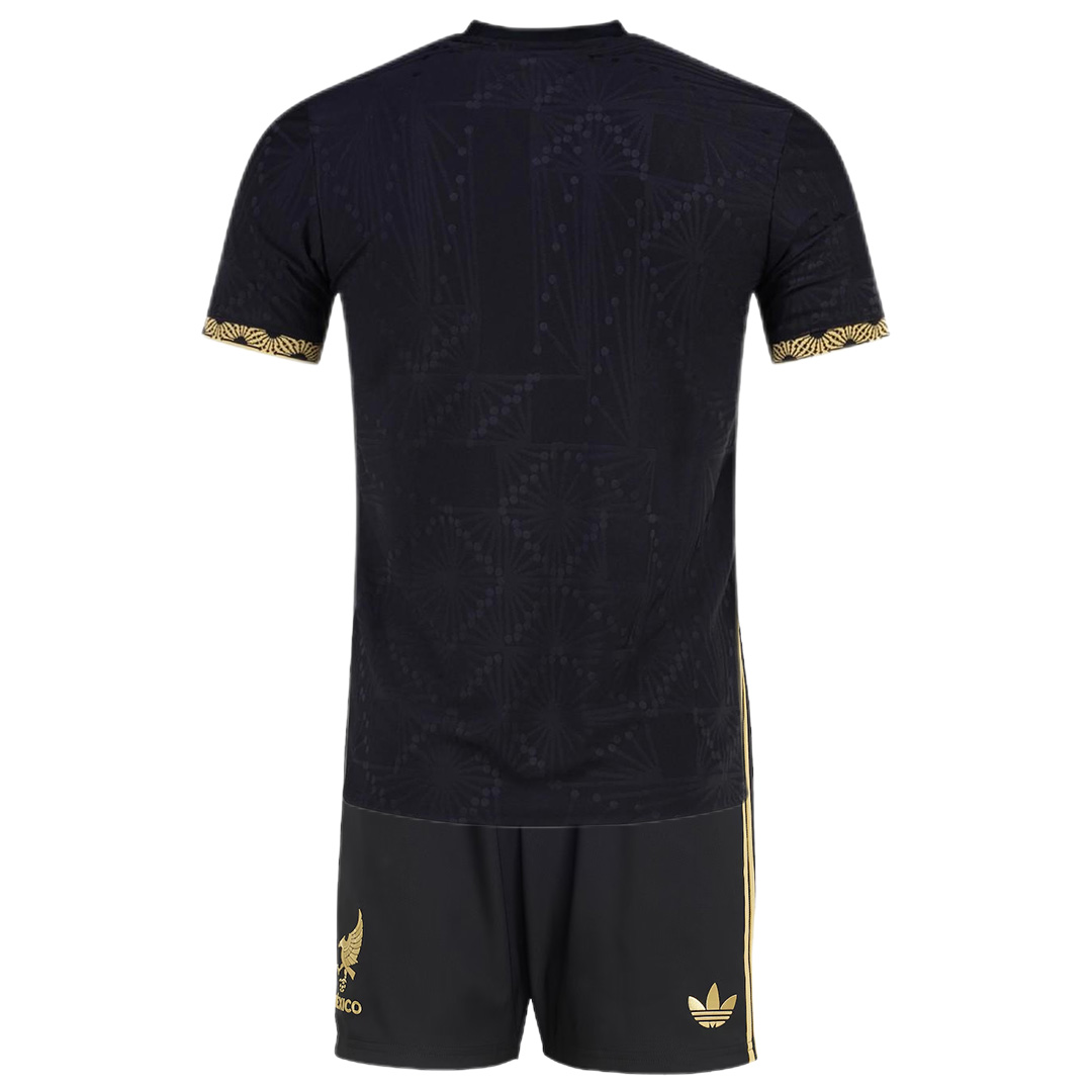 Kids Mexico Third Jersey Kit Gold Cup 2025 (back view)