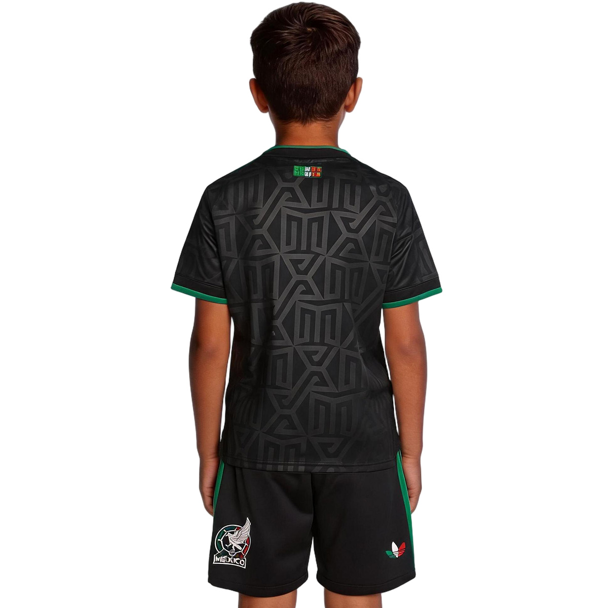 Kids Mexico Third Jersey Kit World Cup 2026 (back view)