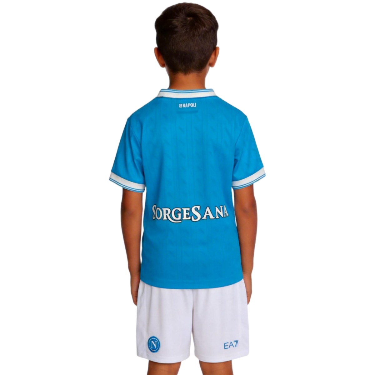 Kids Napoli Home Jersey Kit 2025/26 (back view)