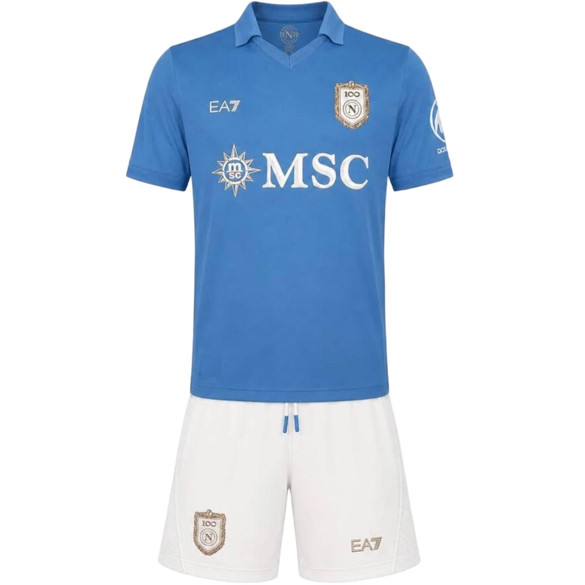 Kids Napoli Home Jersey Kit 2026/27 (back view)