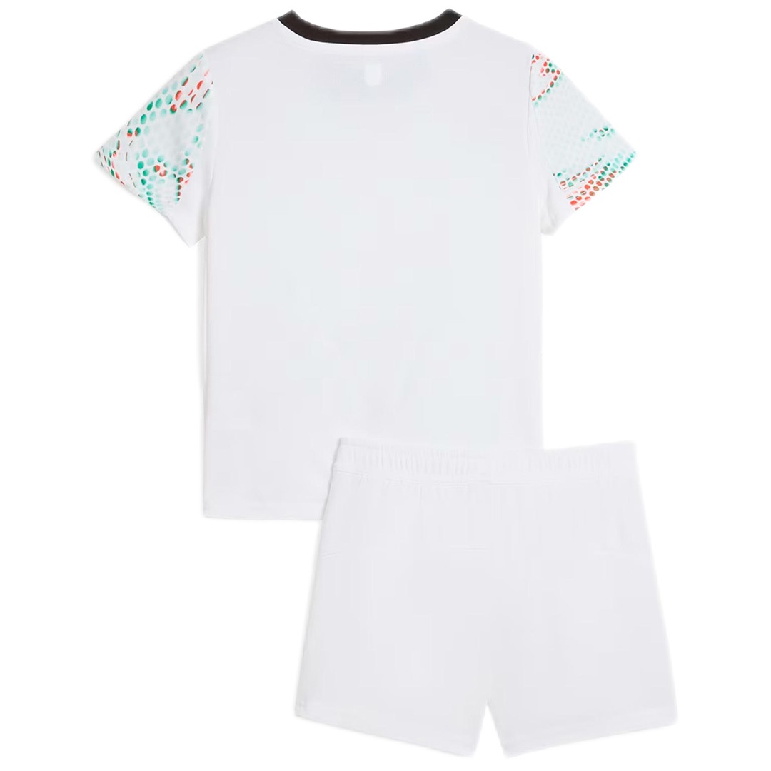 Kids Portugal Away Jersey Kit 2025 (back view)