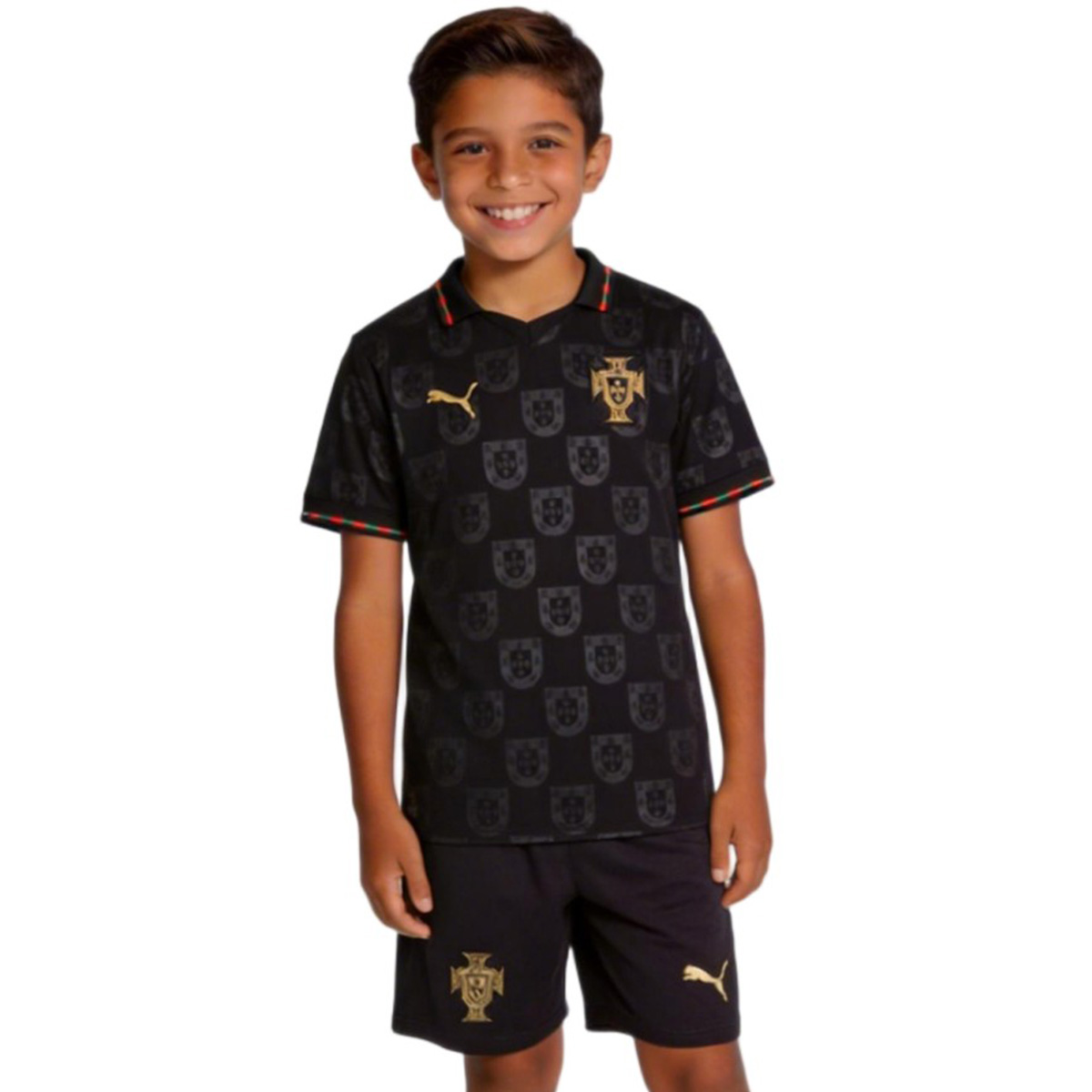 Kids Portugal 'Black Panther' Special Edition Jersey Kit 2026