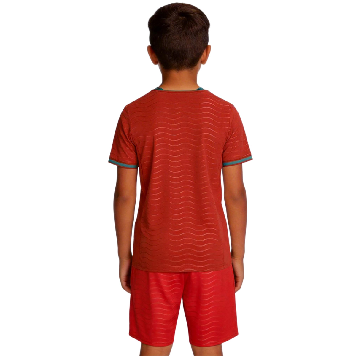 Kids Portugal Home Jersey Kit World Cup 2026 (back view)