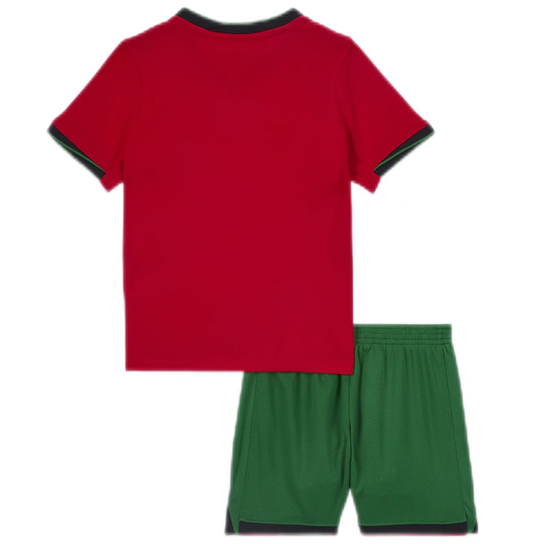Kids Portugal Home Kit EURO 2024 (back view)