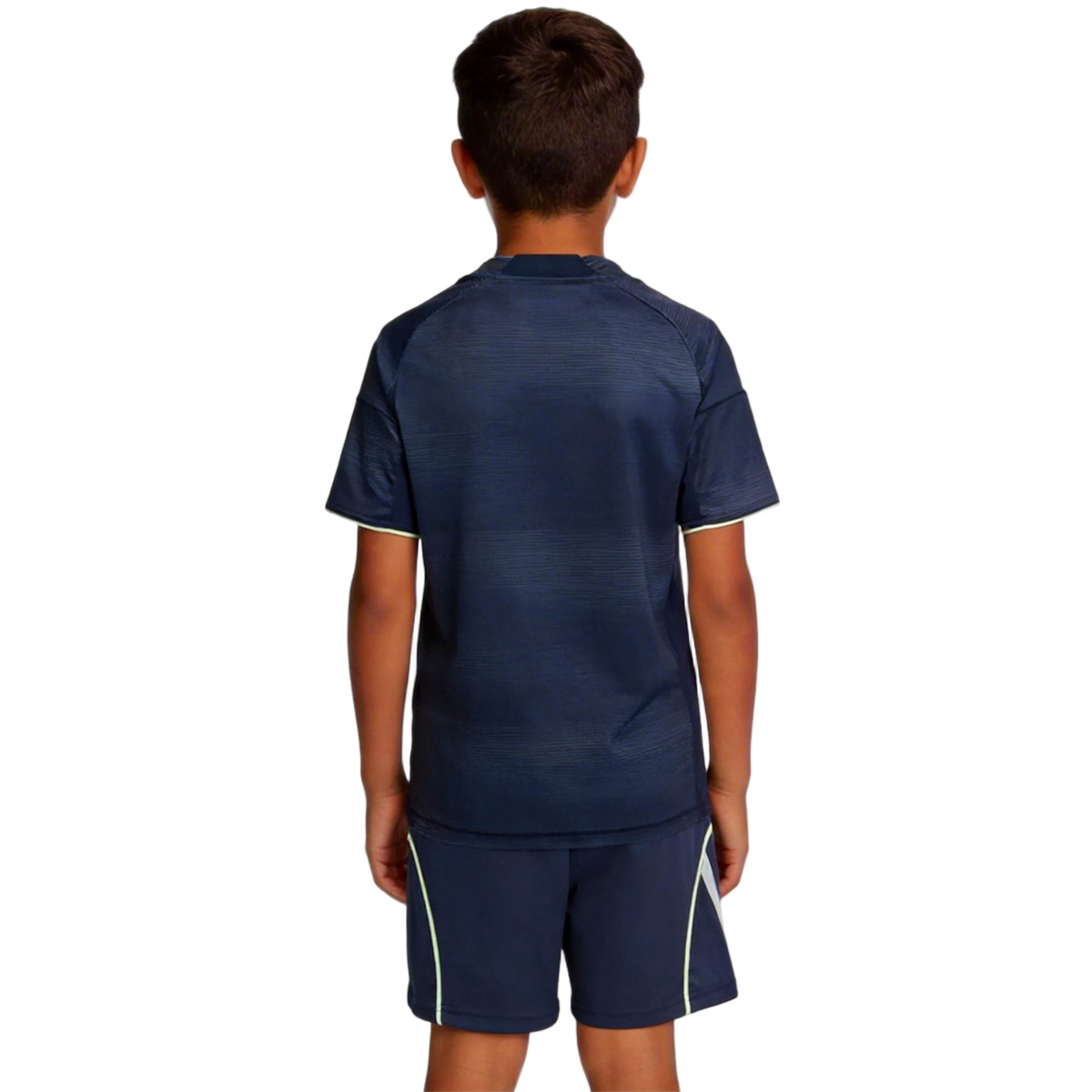 Kids Real Madrid Away Jersey Kit 2025/26 (back view)